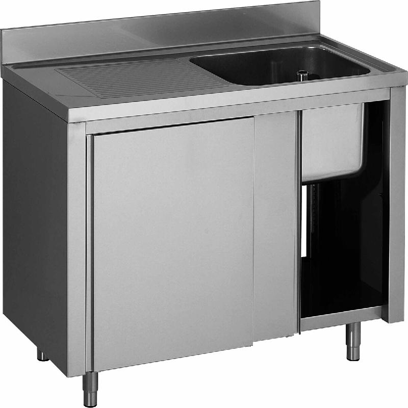 ITALCONCEPT L2G Plonge Placard Inox, 1 Bac  850mm x 1200mm x 600 mm - 3616350014566_0
