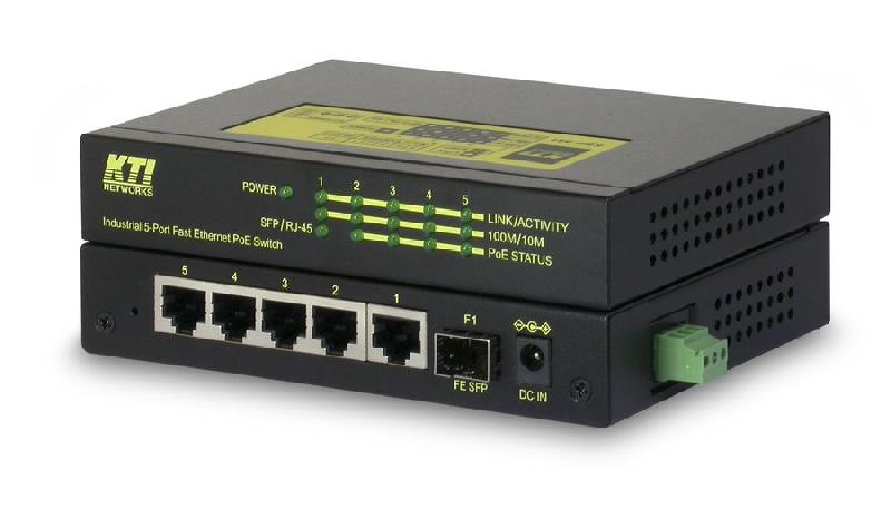 Ksd-541-hp - Switch industriel L2 Fast Ethernet - 5 ports avec 4 ports cuivre et 1 port combo SFP_0