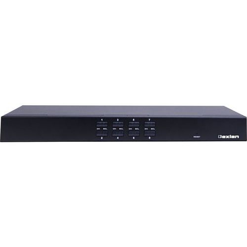LE SWITCH KVM CAT.5 8 PORTS VGA/USB AVEC 8 MODULES - DEXLAN