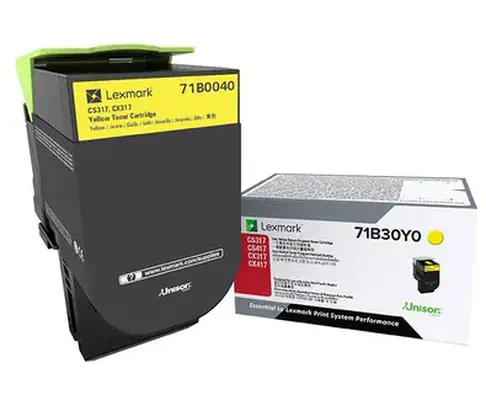 Lexmark 71B0040 Cartouche de toner 1 pièce(s) Original Jaune_0