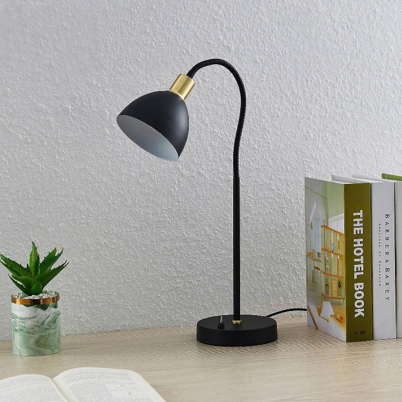 LINDBY GENORA LAMPE À POSER EN NOIR