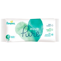 LINGETTES HUMIDES AQUA PURE PAQUET DE VOYAGE - LOT DE 19