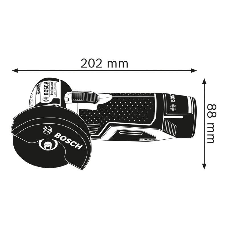 Meuleuse 76 mm gws 12v-76 + 2x2,0 gal 12v-20 soft bag - BOSCH | 0 601 9F2 00C_0