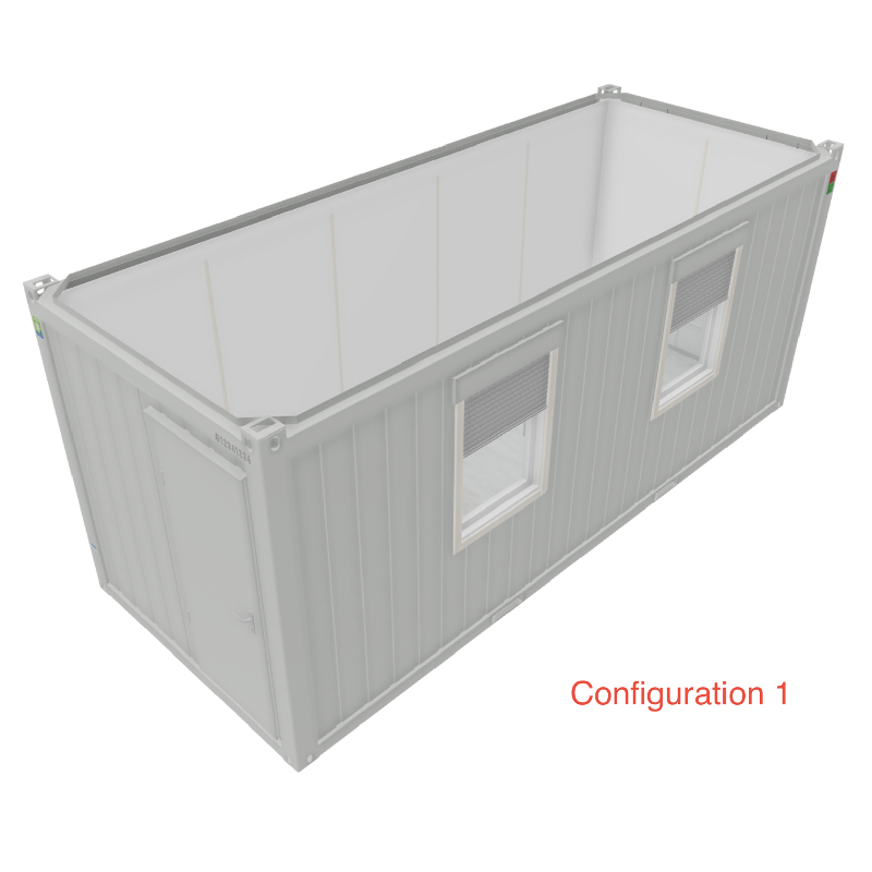 Module bureau pro VEGA20L Configuration 1 GRIS - RAL 7035_0