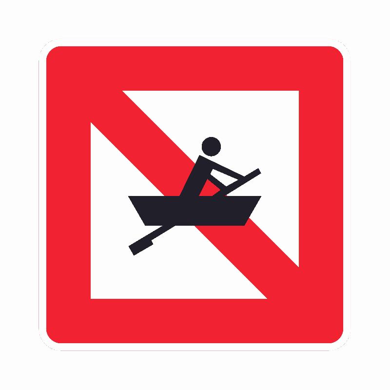 Panneau A16 - Navigation interdite aux bateaux - fluvial_0