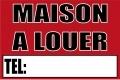 Panneau maison à louer en PVC - 600x400mm - 3mm d'épaisseur - usage intérieur/extérieur_0
