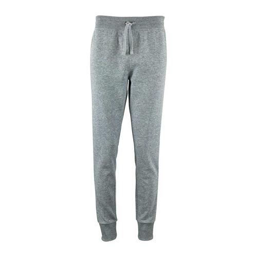 PANTALON PERSONNALISABLE FEMME EN COTON GRIS CHINÉ
