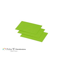 PAQUET DE 25 CARTES SIMPLES POLLEN 70X95MM 210G/M² - VERT MENTHE - LOT DE 6