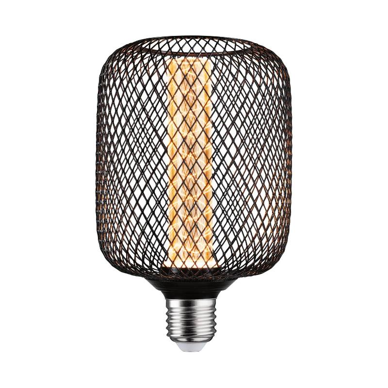 PAULMANN LED METALLIC GLOW ZYL SPIRAL E27 NOIR