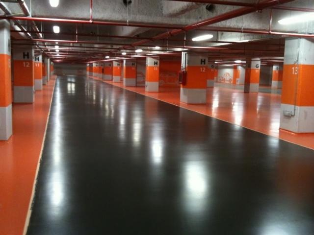 Peinture résine filmogène parking - Himfloor FC450 - époxy haute résistance_0