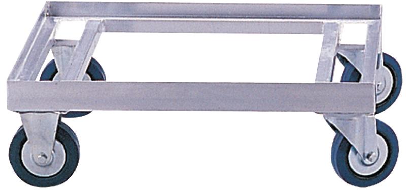 PLATEAU ROULANT ACIER  POUR BACS NORME EUROPE  F= 500 KG SANS DOSSIER