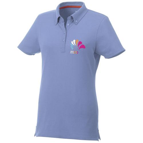 Polo boutonné manches courtes femme Atkinson 38105403 - tissu extensible et col boutonné_0