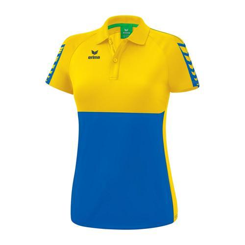 POLO FEMME - ERIMA - SIX WINGS ROY/JAUNE