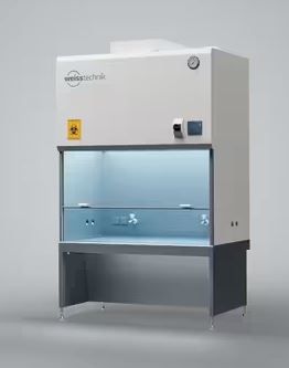 Poste de sécurité microbiologique pour cytostatiques - Norme DIN 12980 - Système à 3 filtres - Classe ISO 14644-1 5 et GMP UE A_0