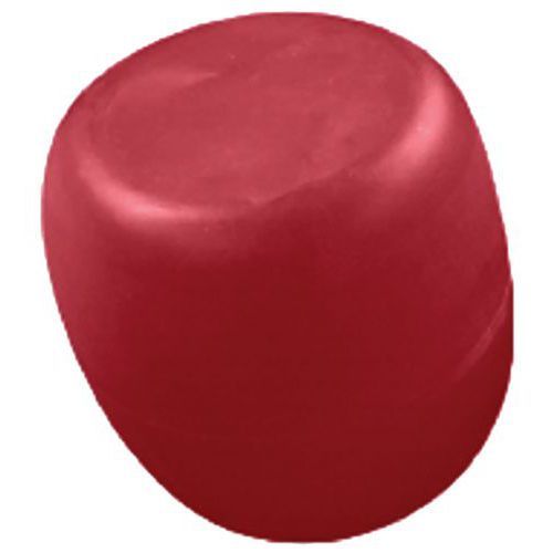 POUF GALET DE PAUL Ø 35 CM ROUGE RAL 3031 - QUI EST PAUL