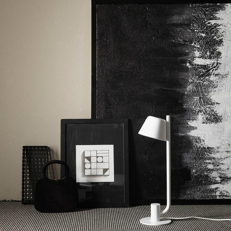 PRANDINA BIMA T1 LAMPE À POSER LED USB, BLANCHE