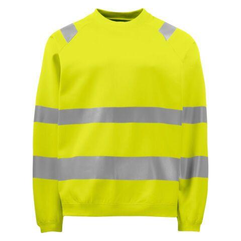 PROJOB 6106 SWEATSHIRT COL ROND - EN ISO 20471 CLASSE 3 JAUNE - TAILLE XXL