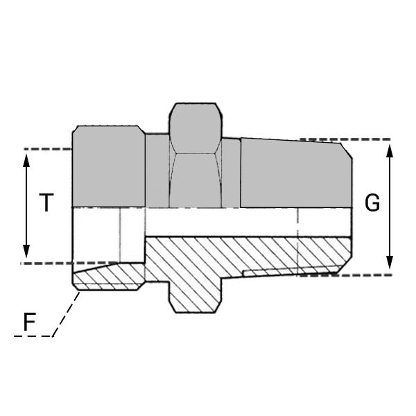 Raccords à bague Mâle BSP (Whitworth) - Conique - GUMCO01304 - UMCO 13/1/4 NE_0