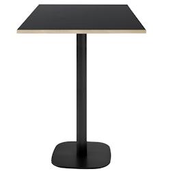 Restootab - Mange-debout 60x60cm - modèle Round noir chants bois - noir TB-ROUFF-6060M-NOIR-BOI_0