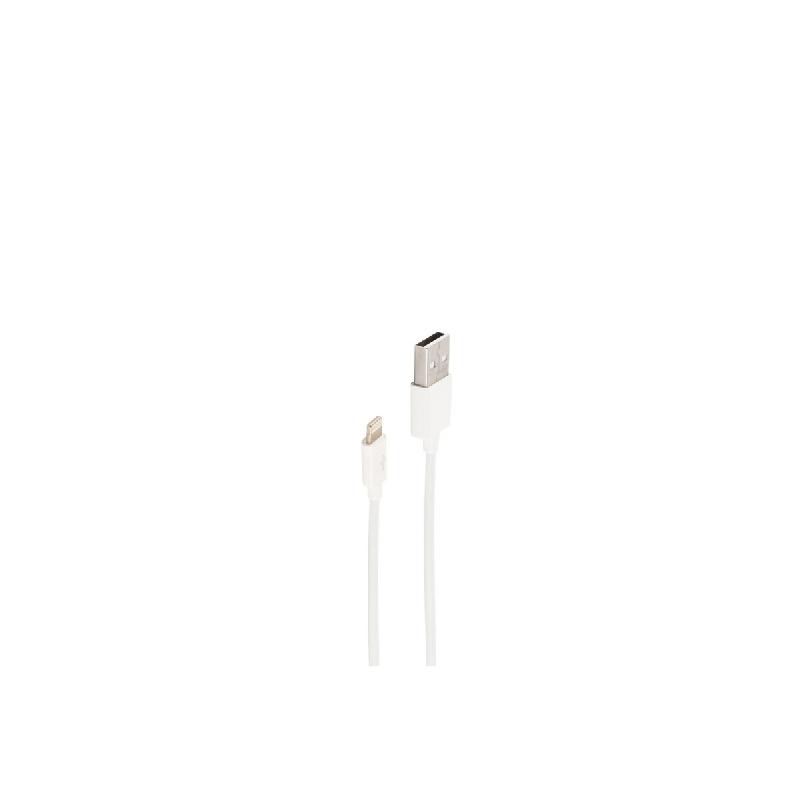 Shiverpeaks Câble de données et de charge BASIC-S, 3 m - blanc 4017538097798_0