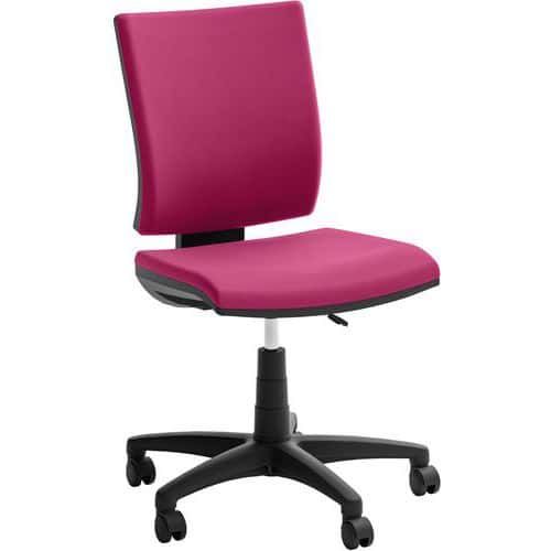 SIÈGE DE BUREAU BAS EN TISSU AUTO-AJUSTABLE OPTIMA - ROSE - QUADRIFOGLIO