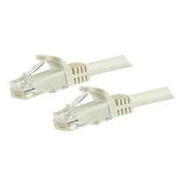 STARTECH.COM 1.5M CAT6 ETHERNET CABLE, 10 GIGABIT SNAGLESS RJ45 650MHZ 100W POE PATCH CORD, CAT 6 10GBE UTP NETWORK CABLE W/STRAIN RELIEF, WHITE, FLUKE TESTED/WIRING IS UL CERTIFIED/TIA - CATEGORY 6 - 24AWG (N6PATC150CMWH) - CORDON DE RACCORDEMENT - 1.5 M