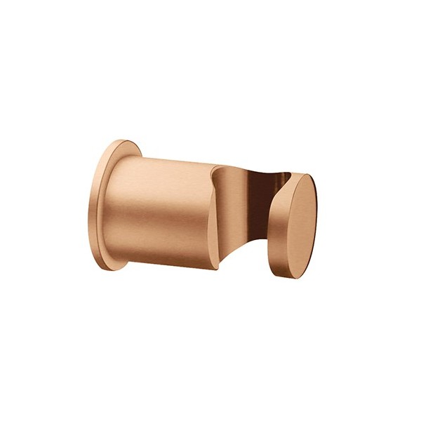 SUPPORT DOUCHETTE ROND MURAL LAITON OR ROSE BROSSE ROBINETTERIE HYDROTHERAPIE - CRISTINA ONDYNA PD44934P