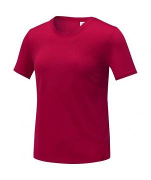 T-SHIRT KRATOS À MANCHES COURTES COOL FIT POUR FEMME ROUGE - TEXTILES DE SPORT PERSONNALISÉS