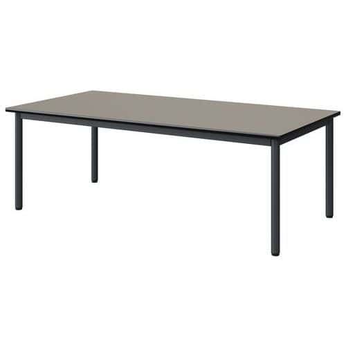 TABLE MALIBU 160X80 T2 4P STRA GRIS U727/NOIR GRIS 7016