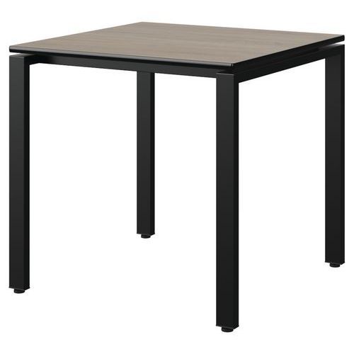 TABLE MALIBU 80X80 T6 SOUDÉ STR CHÊNE 1146/NOIR NOIR 9005 - MANUTAN EXPERT