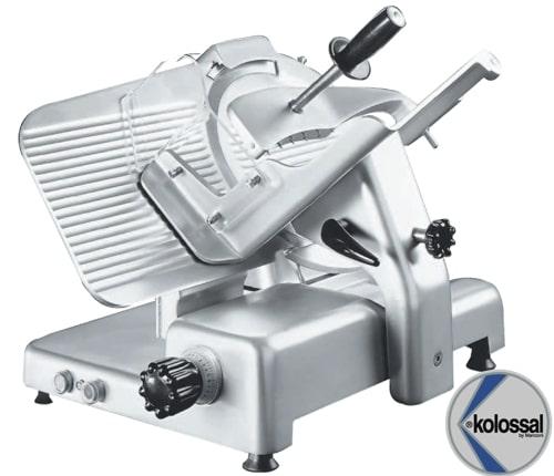 Trancheuse inclinée à pignon professionnelle pour jambon en aluminium - lame 300 mm - modèle 300IK_0