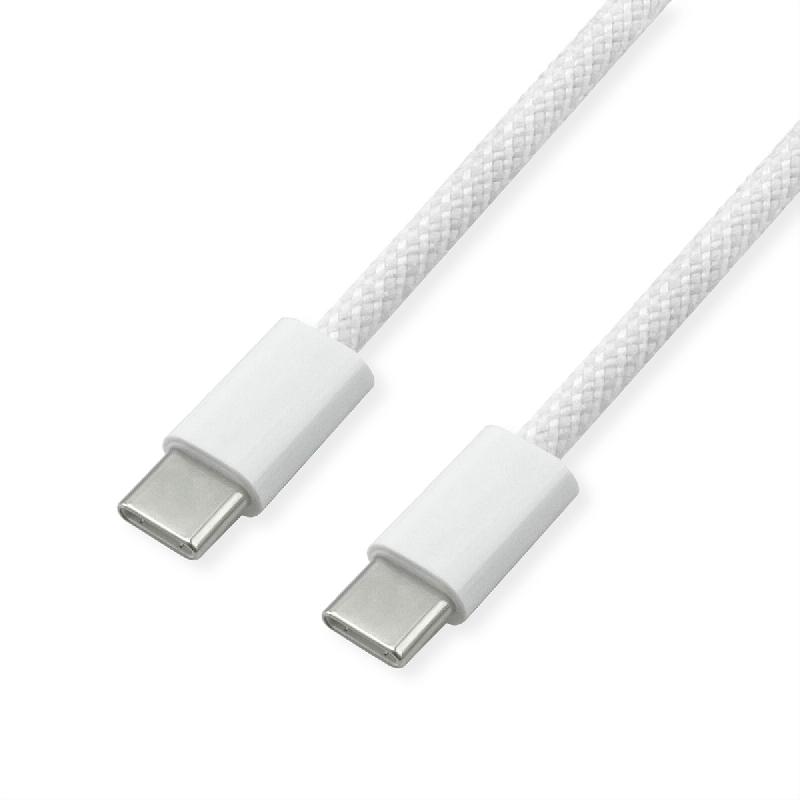 VALUE Câble USB 2.0, C–C, M/M, 60W, blanc, 2 m_0