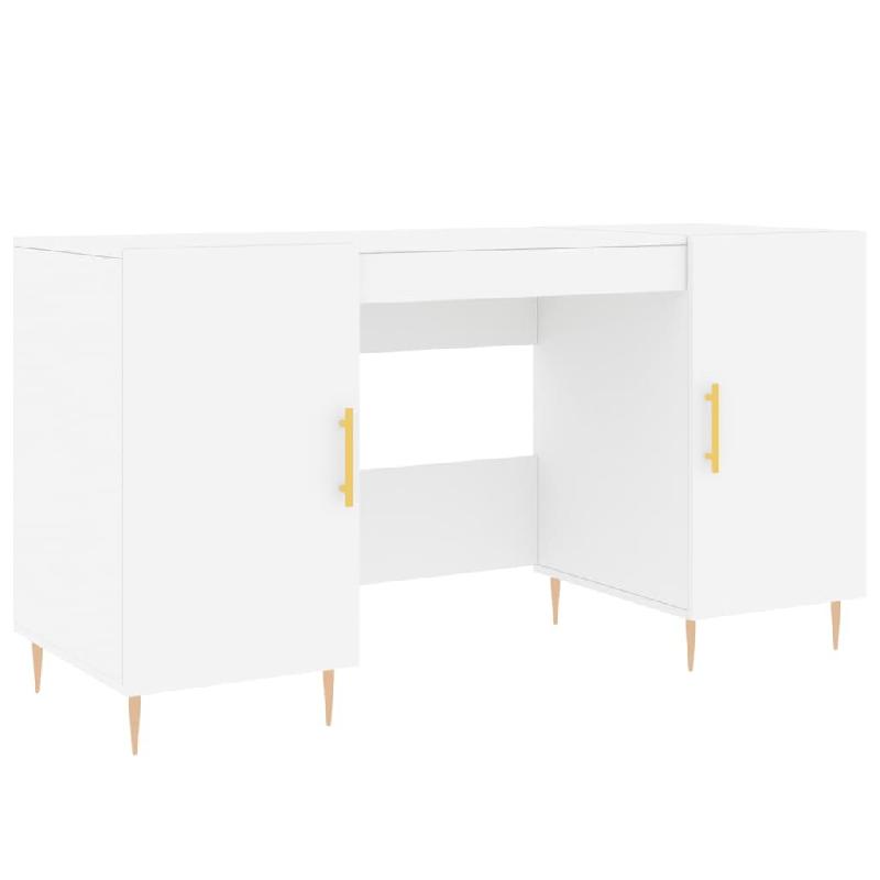 VidaXL Bureau blanc 140x50x75 cm bois d'ingénierie Modèle Orion Flex Pro - blanc 829532_0