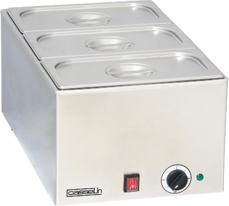 Bain-marie avec 3 bacs gn 1/3 inclus avec couvercle - CBM3_0