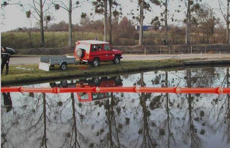 Barrage anti-pollution flottant avec chaine de lest en acier nautique galvanisé - BARC 1545R_0