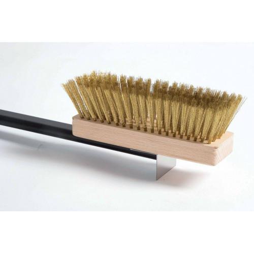 BROSSE MANCHE ALU POILS LAITON ORIENTABLE AVEC RACLOIR GIMETAL