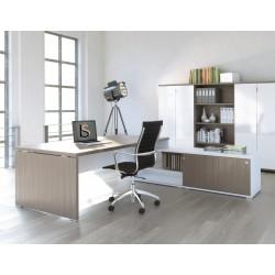 Bureau de direction bi-tons TAK – Mobel Linea - nombreuses dimensions et finitions disponibles_0