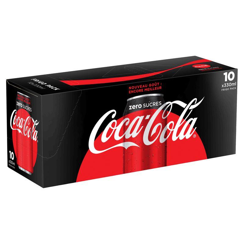Coca-Cola Zéro - Pack de 10 canettes de 33cl_0
