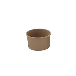 FIRSTPACK FHC - 1000Pcs - Pot carton kraft brun chaud et froid - H51mm 134ml - marron en carton 210POB121_0