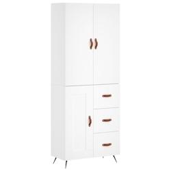 Helloshop26 - Buffet bahut commode armoire meuble de rangement organisateur cuisine salle de séjour salon haut 69,5 x 34 x 180 cm 02_0032702 - 300021_0