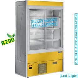 Murale réfrigérée ventilée avec portes coulissantes en verre - Modèle Impulsion PLUS - 1200x545xh1900 - T° +3° à +6°_0