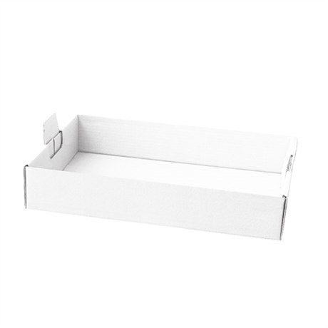 PLATEAU REGOUPER 54.5X38.5X9.5 CM CARTON BLANC (VENDU PAR 50)