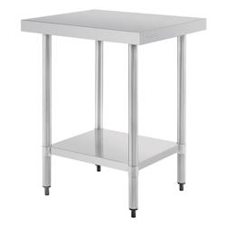 Table de préparation sans rebord en acier inoxydable Vogue 600 x 600mm - UNT389_0