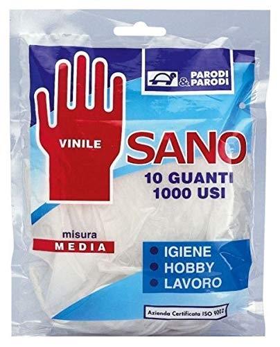 Parodi & Parodi - Gants en vinyle multi-usages sains, taille M - Lot de 10 paires, art 152_0