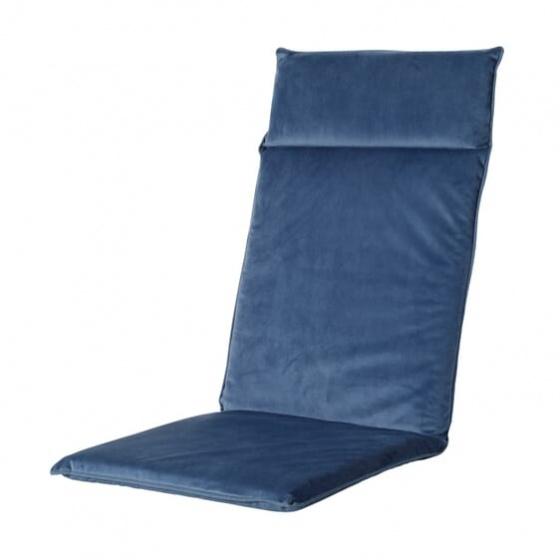 MADISON KUSSENS - Coussin universel pour fauteuil à dossier haut - Velvet/Panama Safier - Bleu_0
