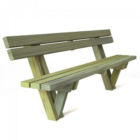 Banc forestier ADR 220 - Pin traité autoclave classe 4 - Aménagement espaces publics et sentiers_0