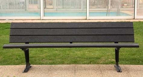 Banc public en plastique recyclé Alliance - écologique et robuste_0