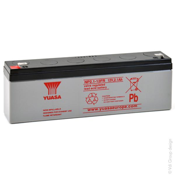 BATTERIE PLOMB AGM YUASA NP2.1-12FR 12V 2.1AH F4.8_0