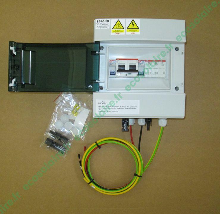 Boîte de jonction 1 chaîne PV 670 VDC - Protection contre surtensions et surintensités, pour panneaux solaires 12V ou 60 cellules_0