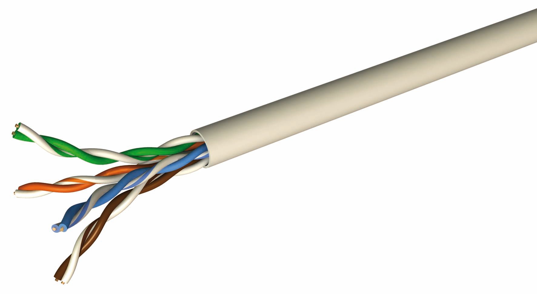 Câble RJ 100 Ohm U/UTP 4P Cat5e PVC - Box de 305m pour réseau VDI, voix et données_0